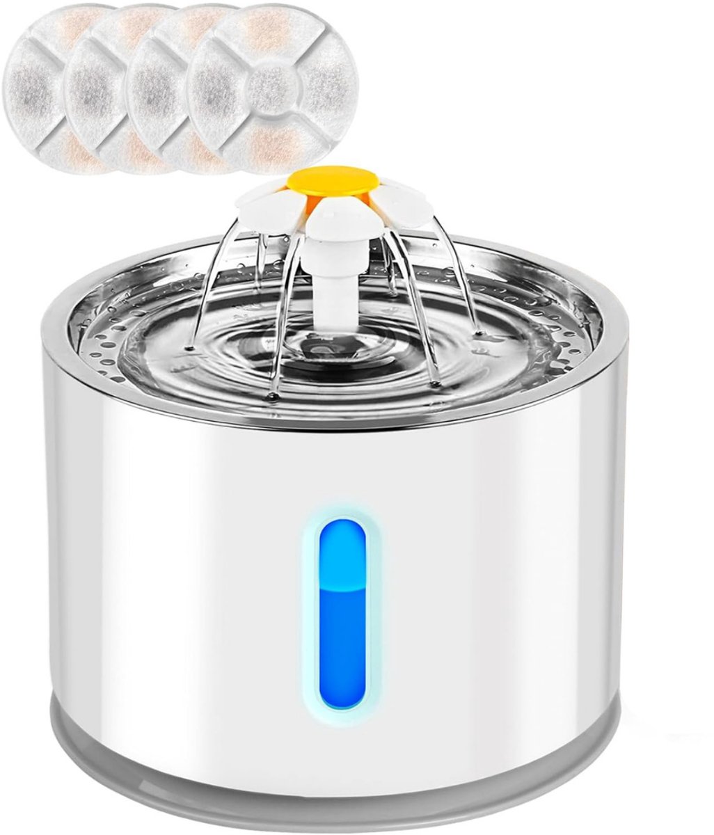 Drinkfontein Kat - Kattenfontein - Drinkbak Hond - Waterdispenser - Wit