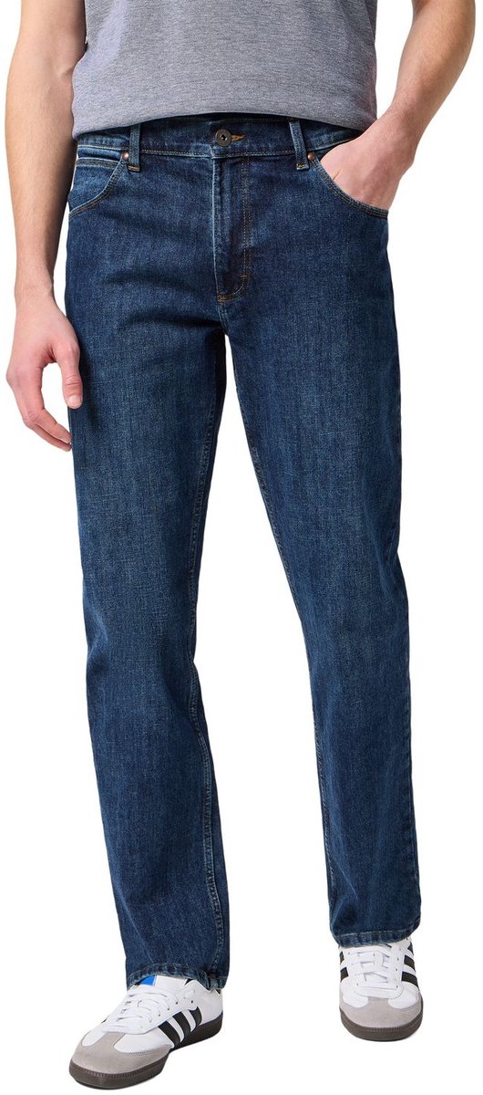 Wrangler Heren Jeans Broeken TEXAS regular/straight Fit 42W 30L Volwassenen W10tm6098 Darkstone
