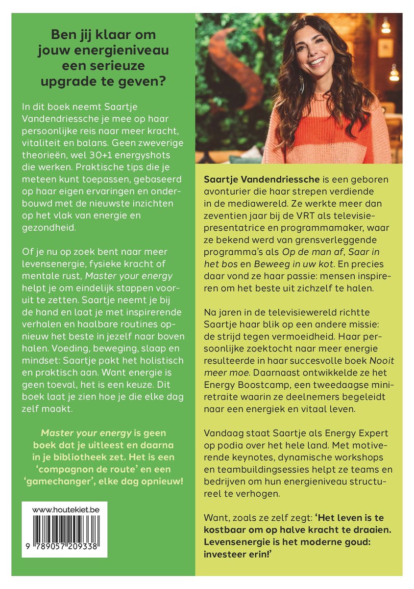 Master your energy - back cover