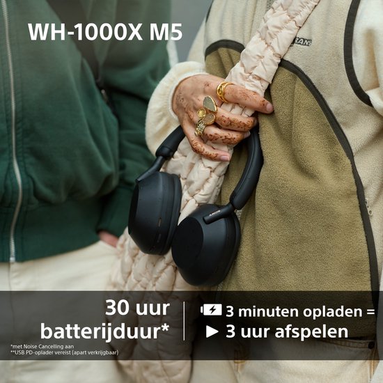 Sony WH-1000XM5 - Draadloze koptelefoon met Noise Cancelling - Zwart