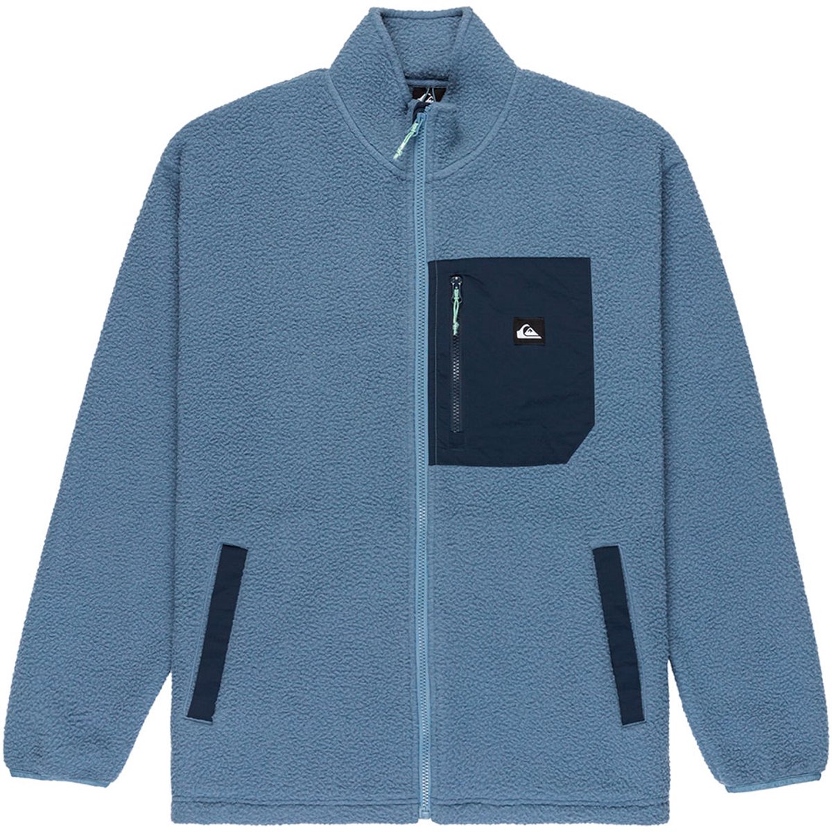 Quiksilver Clean Coast Fleece Met Volledige Rits Man Blauw