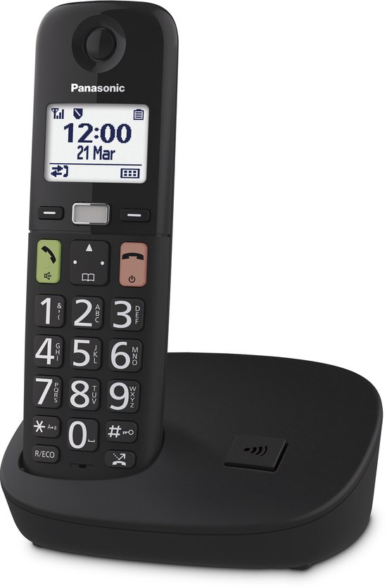 Panasonic KX-TGU110EXB téléphone téléphone DECT Zwart