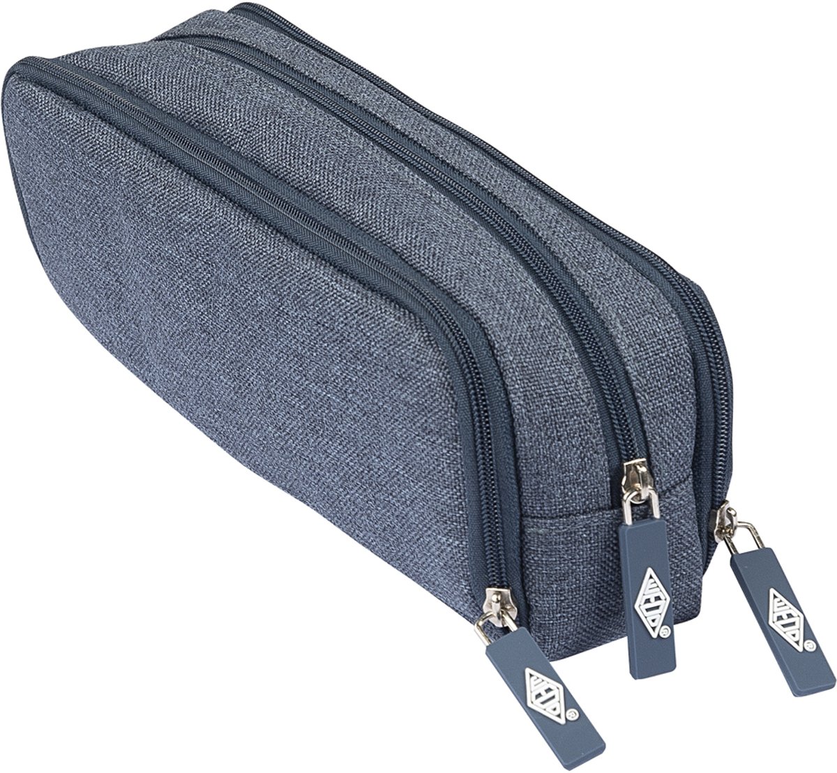 WEDO pennenetui Denim, polyester, blauw