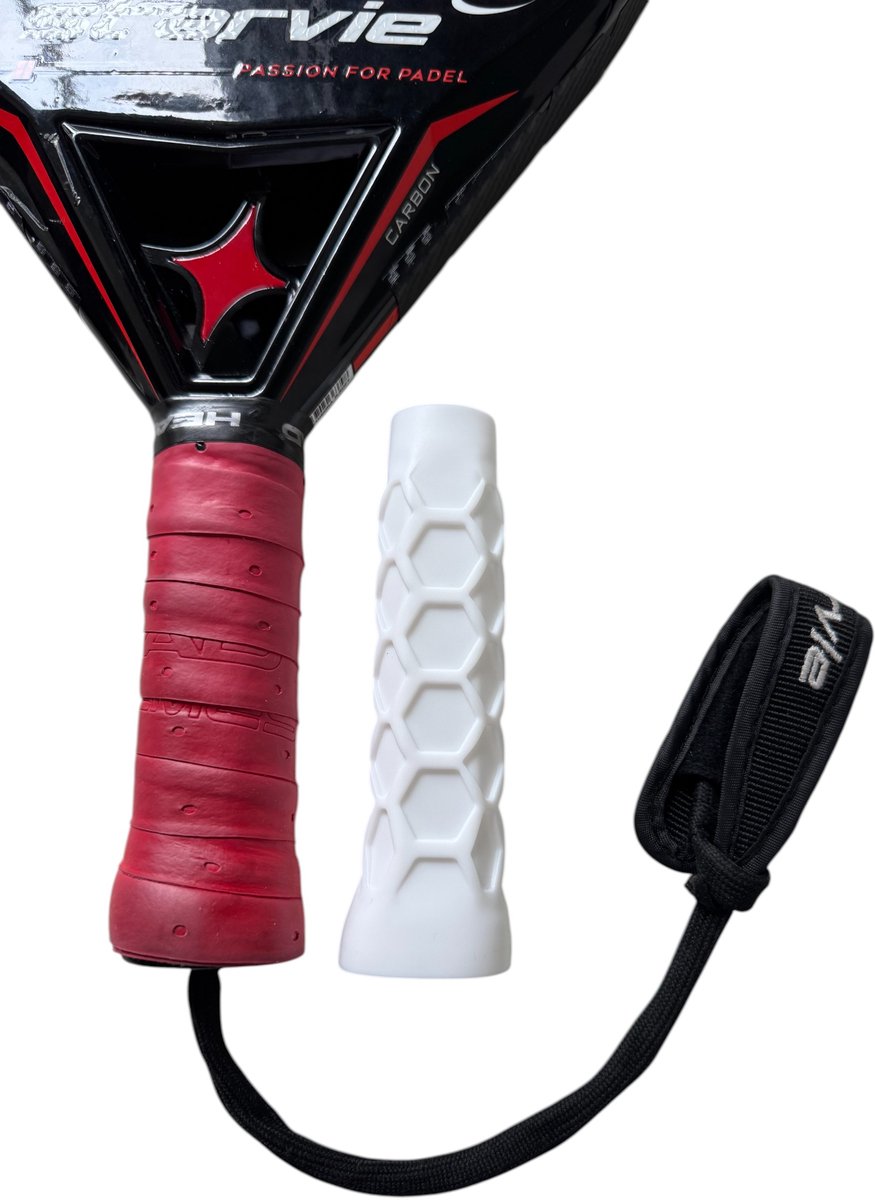 Padelgrip Honingraatstructuur – Wit – Antislip – Inclusief Instructies