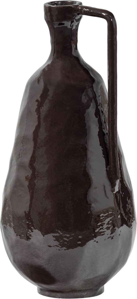 WOOOD Indre Vaas Decoratie - Aluminium - Bruin - 36x18x16 cm