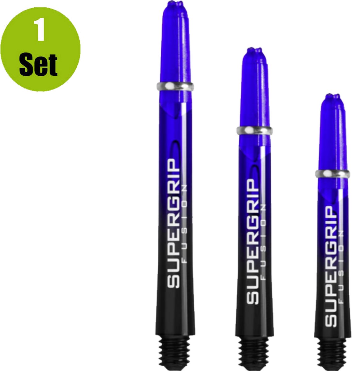 Harrows Supergrip Fusion Blue - Dart Shafts Inbetween