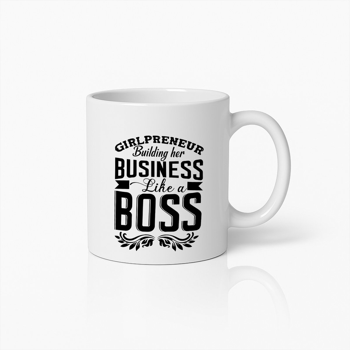 Girlpreneur Business Boss Mok – Inspirerend Motivatiecadeau voor Vrouwelijke Ondernemers