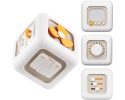 6-In-1 Activiteitenkubus - Sensorisch Speelgoed Voor Peuters Van 1-3 Jaar - Montessori-Speelgoed Vanaf 1 Jaar - Reisspeelgoed Voor 12-18 Maanden - Baby-Activiteitenkubus Als Verjaardagscadeau Voor 1-Jarigen