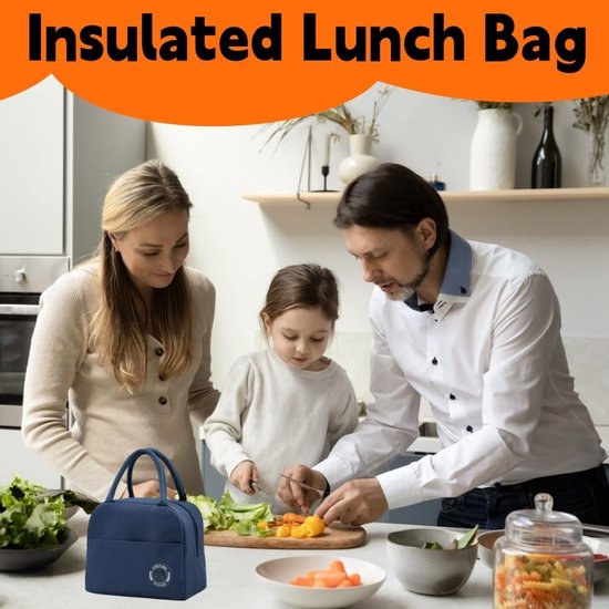 Kleine Koeltas - 2 Stuks - Koeltas - Lunchtas - Picknicktas - Thermos Lunchtas - Voor Kantoor en School - Mannen - Vrouwen - Kinderen van Merkloos — afbeelding 5