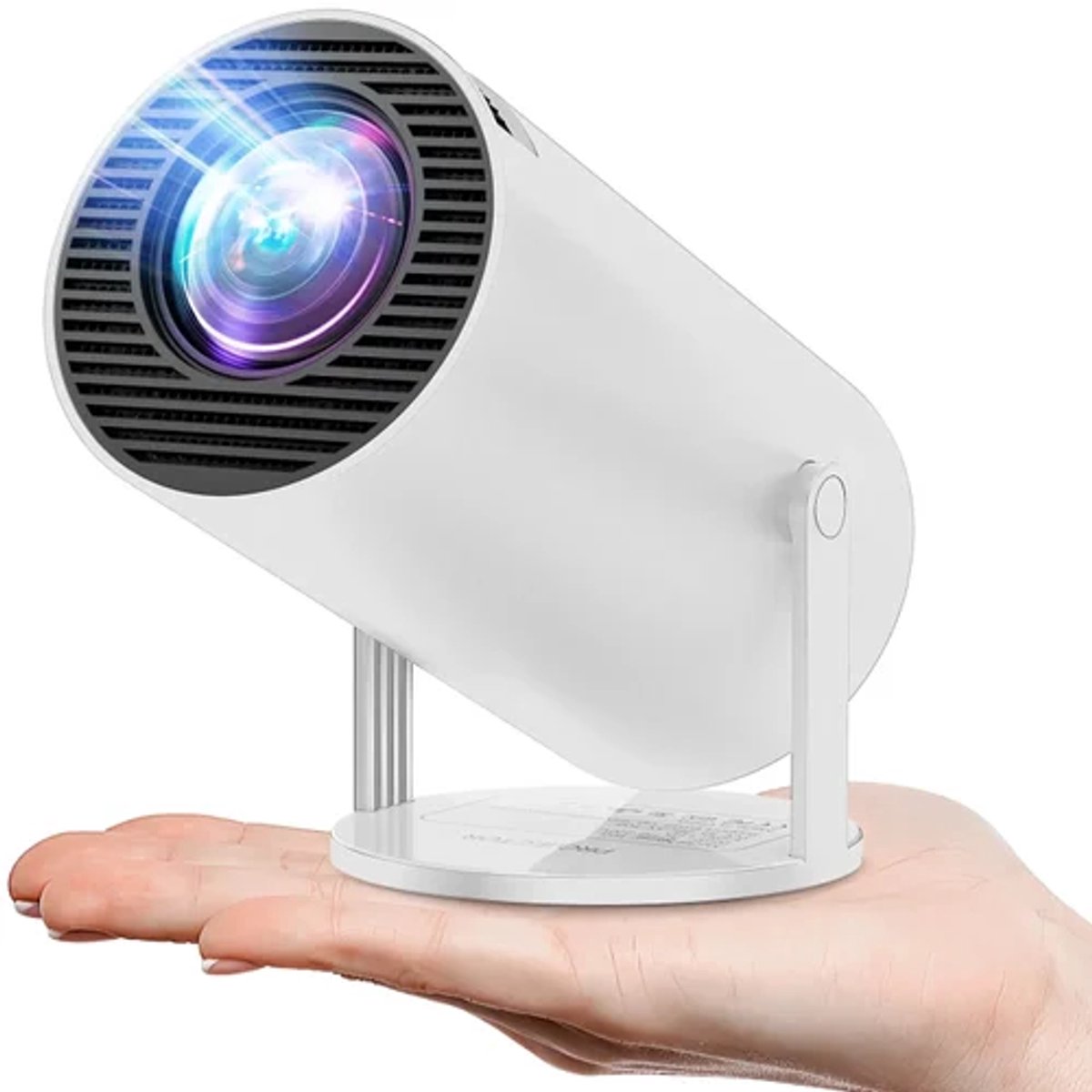 Cahaya 2024 vernieuwd model - Mini Beamer - mini projector - draagbare beamer - projector / beamer - GeĂŻntegreerd Android 12.0 systeem - Screen mirroring smartphone - Home cinema - Magcubic HY300 - Airplay