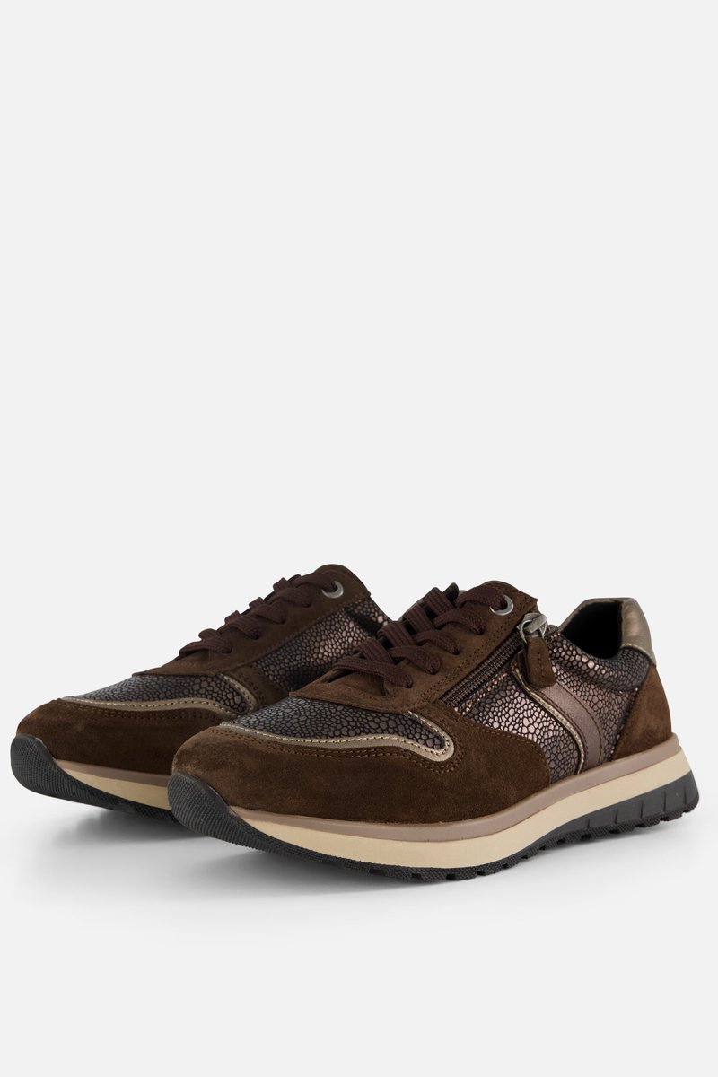 Feyn Kivian Sneakers bruin Suède K-Leest - Maat 38