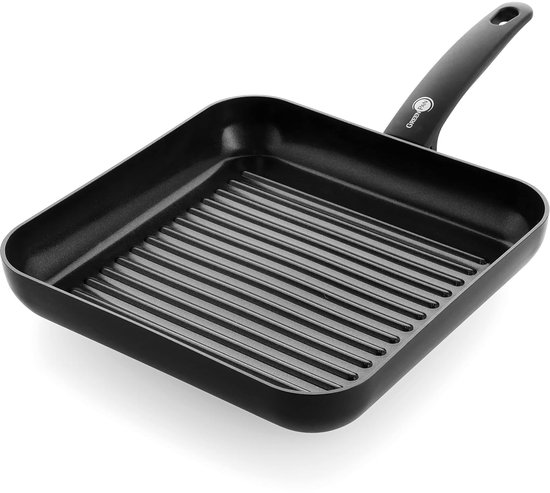 Joejis Grill Steak Pan 28cm Aluminium Inductie Grill Pan met