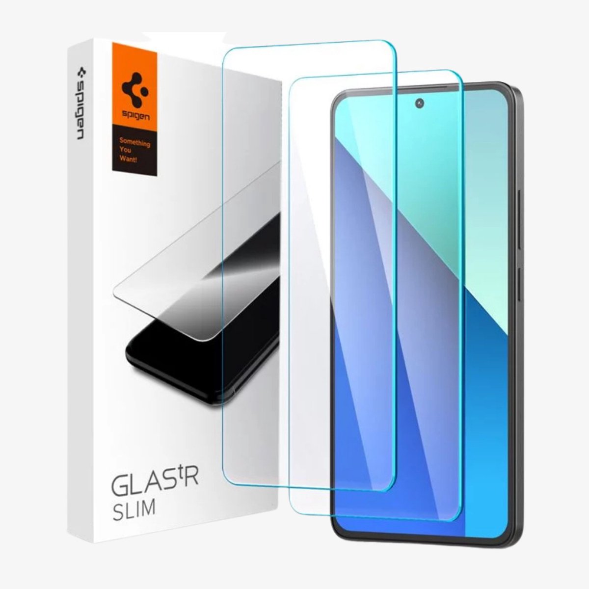 GEHARD - GLAS - SPIGEN GLAS.TR SLIM 2-PACK XIAOMI REDMI NOTE - 13 - 4G / LTE - HELDER