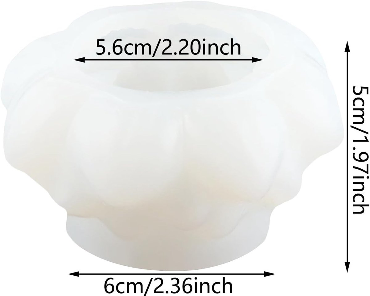 3D Lotus Flower siliconen mal, voor het maken van kaarsen