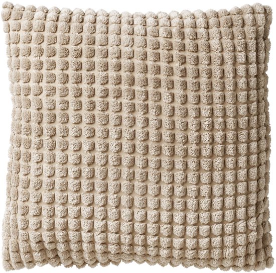Dutch Decor - Set de 4 coussins décoratifs - Essentials - pierre ponce - beige - 45x45 cm - Finn & Rome - y compris coussins intérieurs - velours