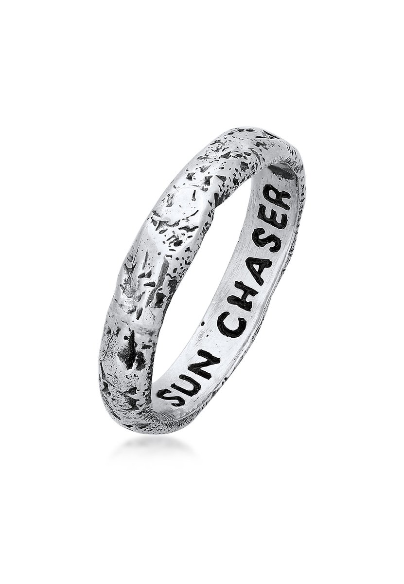 Haze & Glory - Ring - HG HAZE & GLORY - Ring voor Heren in 925 sterling zilver, Sieraden voor Heren, Zilveren ring geoxideerd, Cool, Sun Chaser - Heren