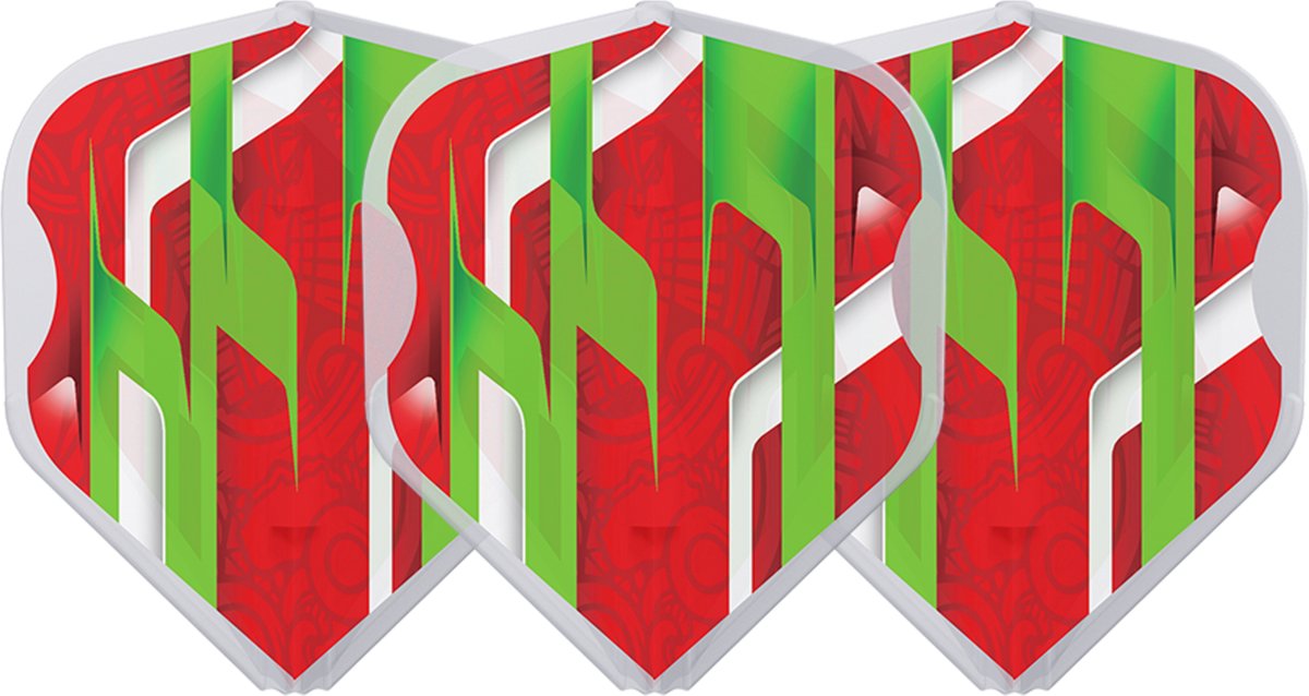 L-STYLE EZ L1 MAMO SERIES RED CLEAR WHITE DART FLIGHTS