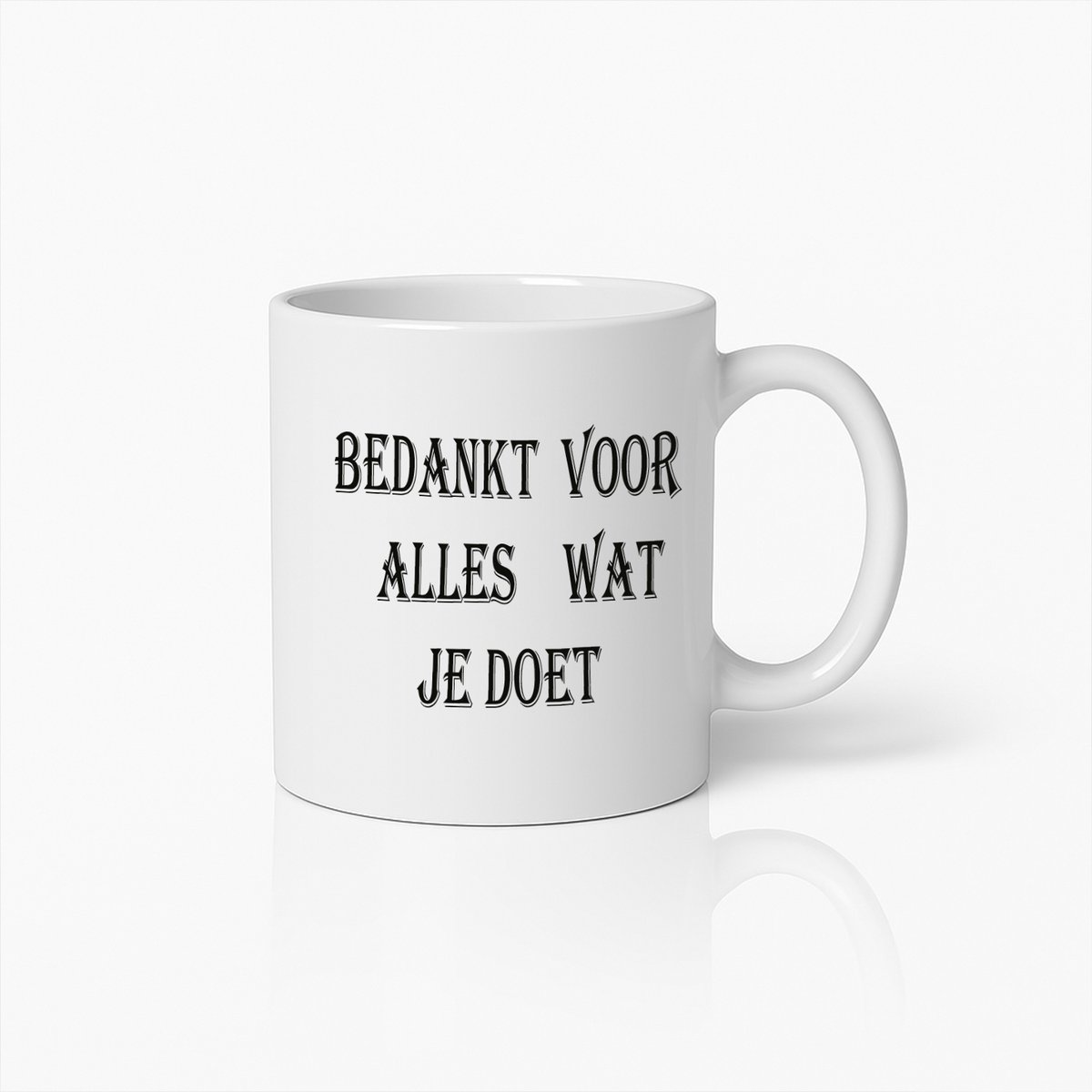 Bedankt Waardering Mok – Dankbare Koffiemok Voor Dagelijkse Helden