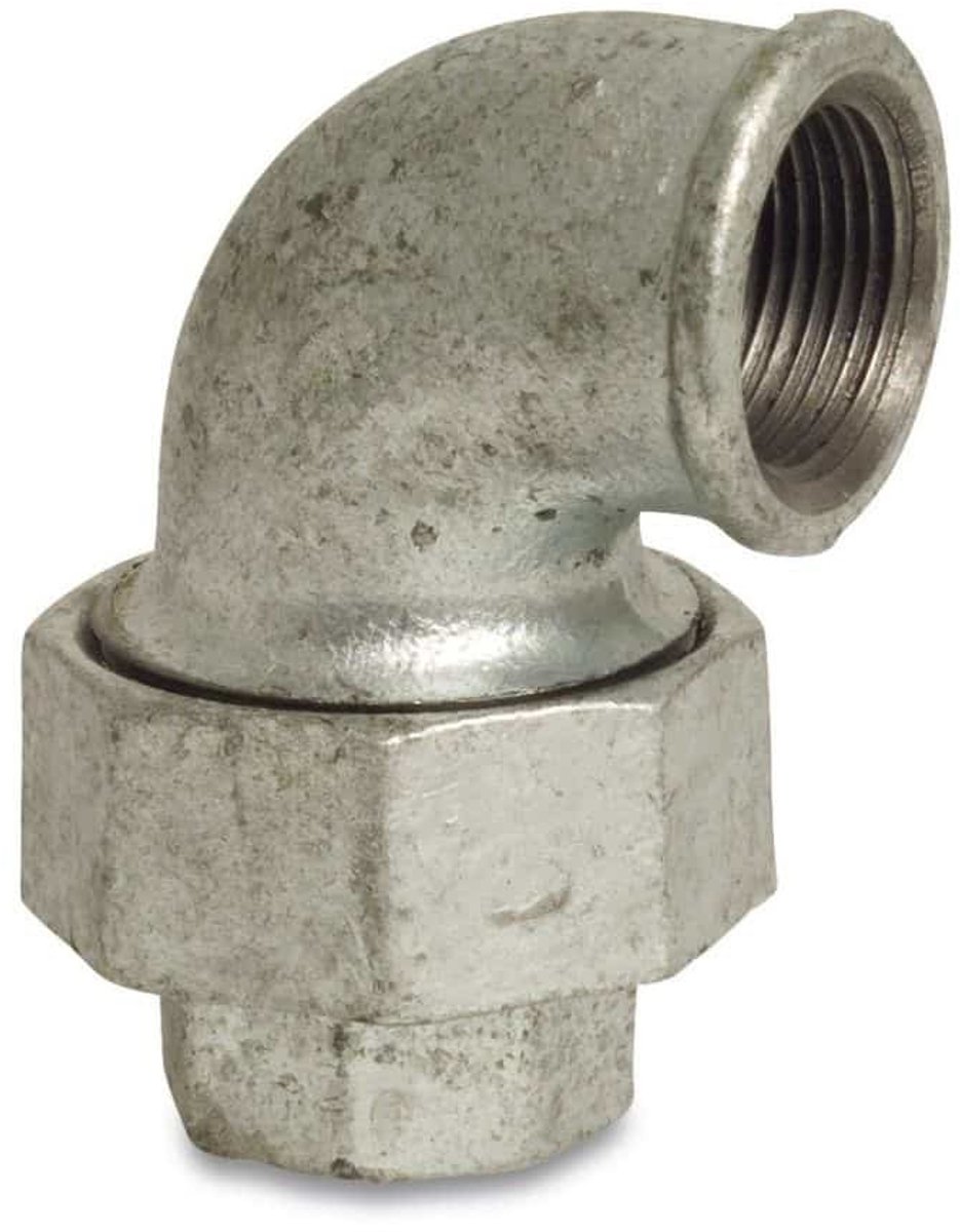 Winkelkoppeling 3/8, Tempergietfitting 90 Graden