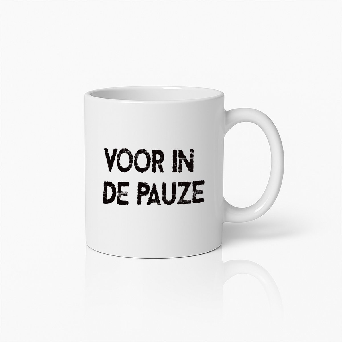 "Voor in de Pauze" Koffiemok – Perfect Cadeau Voor Werkpauze en Kantoor