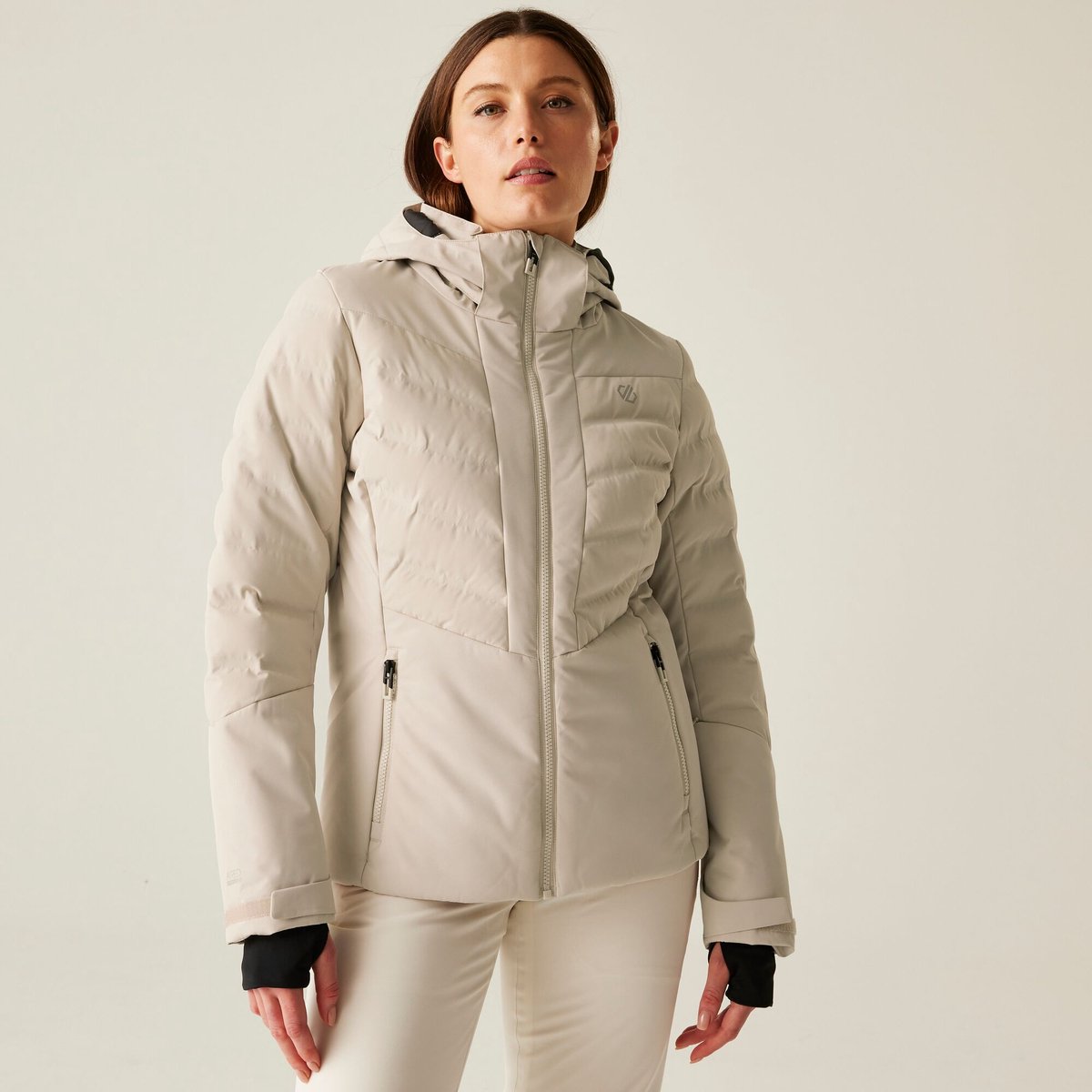 Gliding waterdichte isolerende gewatteerde ski-jas voor dames