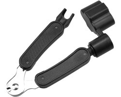 Guitar Cable Reel 3-in-1 Guitar Tools, Cutting Pliers, Rope Cutter and Puller e Bridge Pins, Hand Crank for Guitar, Multifunctional Guitar Repair Tool