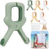4 Pinces Support Nappe Métal Citron - 7x3 Cm, Pour Fixer Nappe Au Vent, Déco Pratique - 3