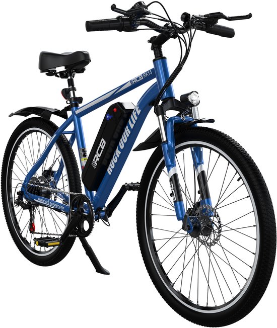 RCB Elektrische Fiets Heren | 26 Inch | 250W Motor | 25 km/u | 7-Speed | Blauw