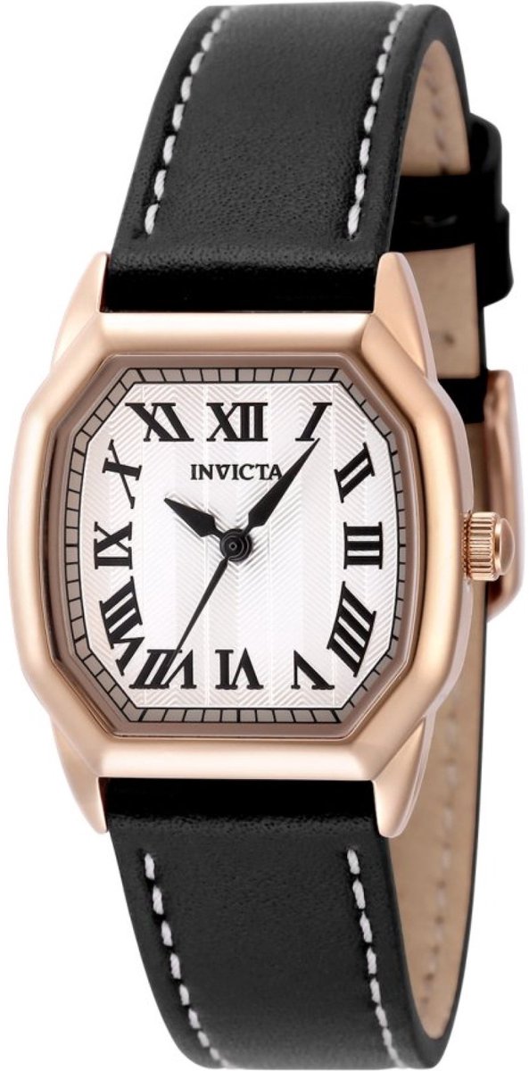 Invicta Wildflower 48963 Dames Horloge - Waterdicht - Analoog - Quartz Uurwerk - Roestvrij Staal met zilveren Wijzerplaat - 27mm