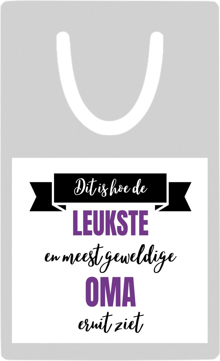 Hacebo® - Meest geweldige oma metalen boekenlegger- Oma - beste oma - verjaardagscadeau - cadeau voor oma - kado Bladwijzer boekenleggers - 7.6 cm x 5cm