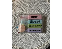 Markeerstift set juf juf meester cadeau | juf meester bedankje | einde schooljaar