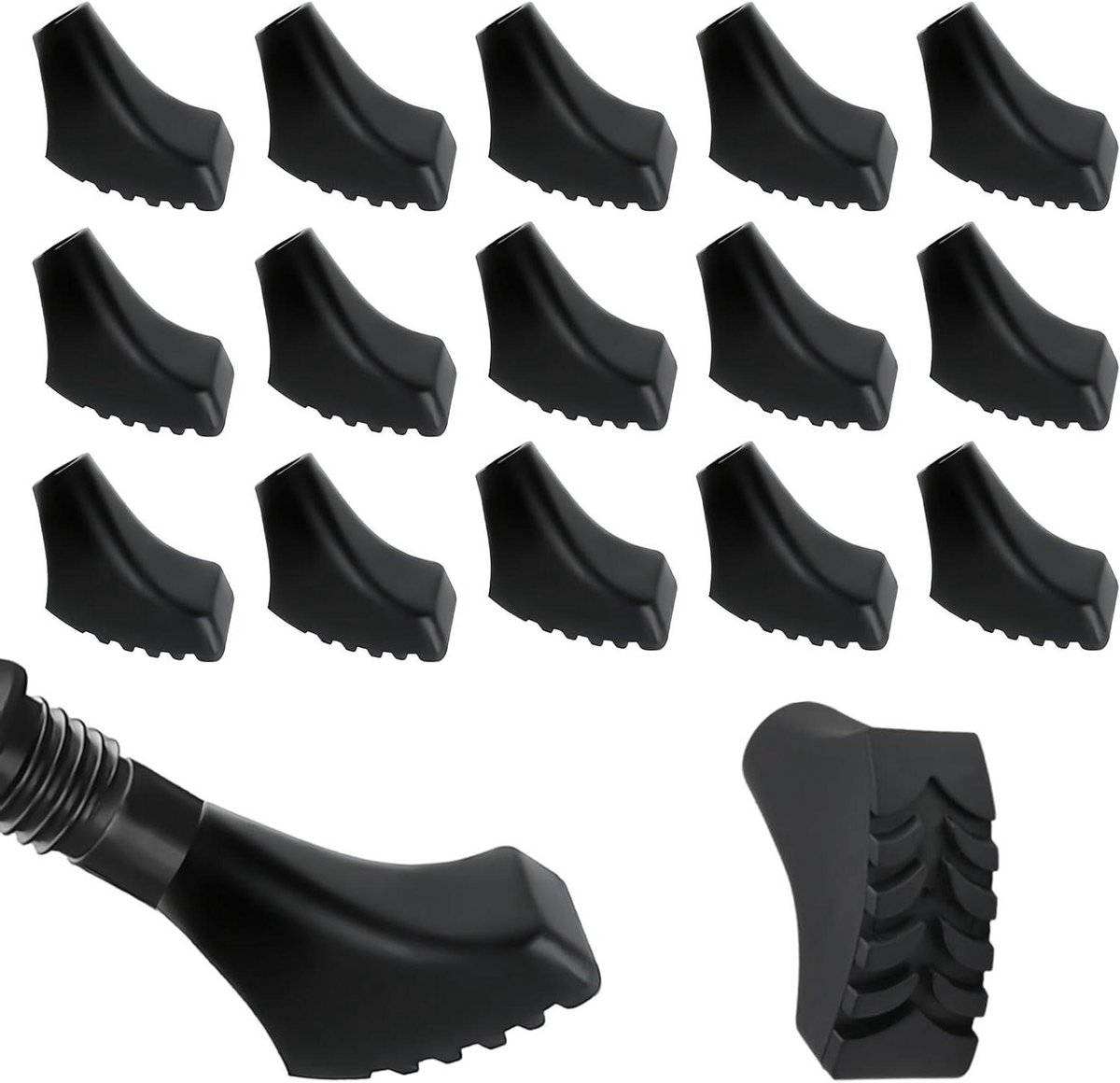 16-delige Nordic Walking stokken buffers dempers voor wandelstokken trekking stokken wandelstokken asfalt grindbergen wandelen stop accessoires