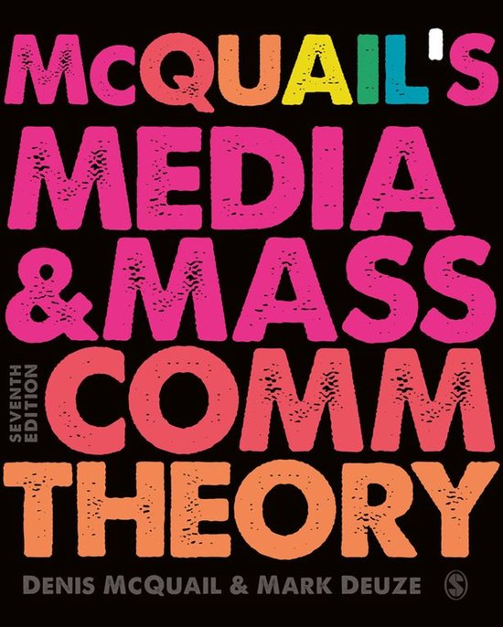 McQuail’s Media and Mass Communication Theory - cover