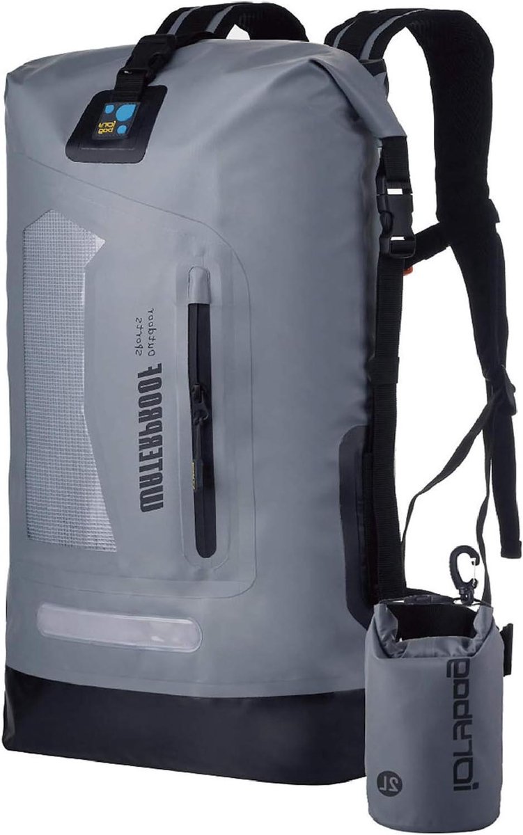 Waterdichte Rugzak Dry Bag 20L/30L/40L Grijs Waterdichte Rugzak Dry Bag 30L voor Mannen Waterdichte Tas voor Kajak 30L Grijs Wandelrugzak Waterdicht 30L