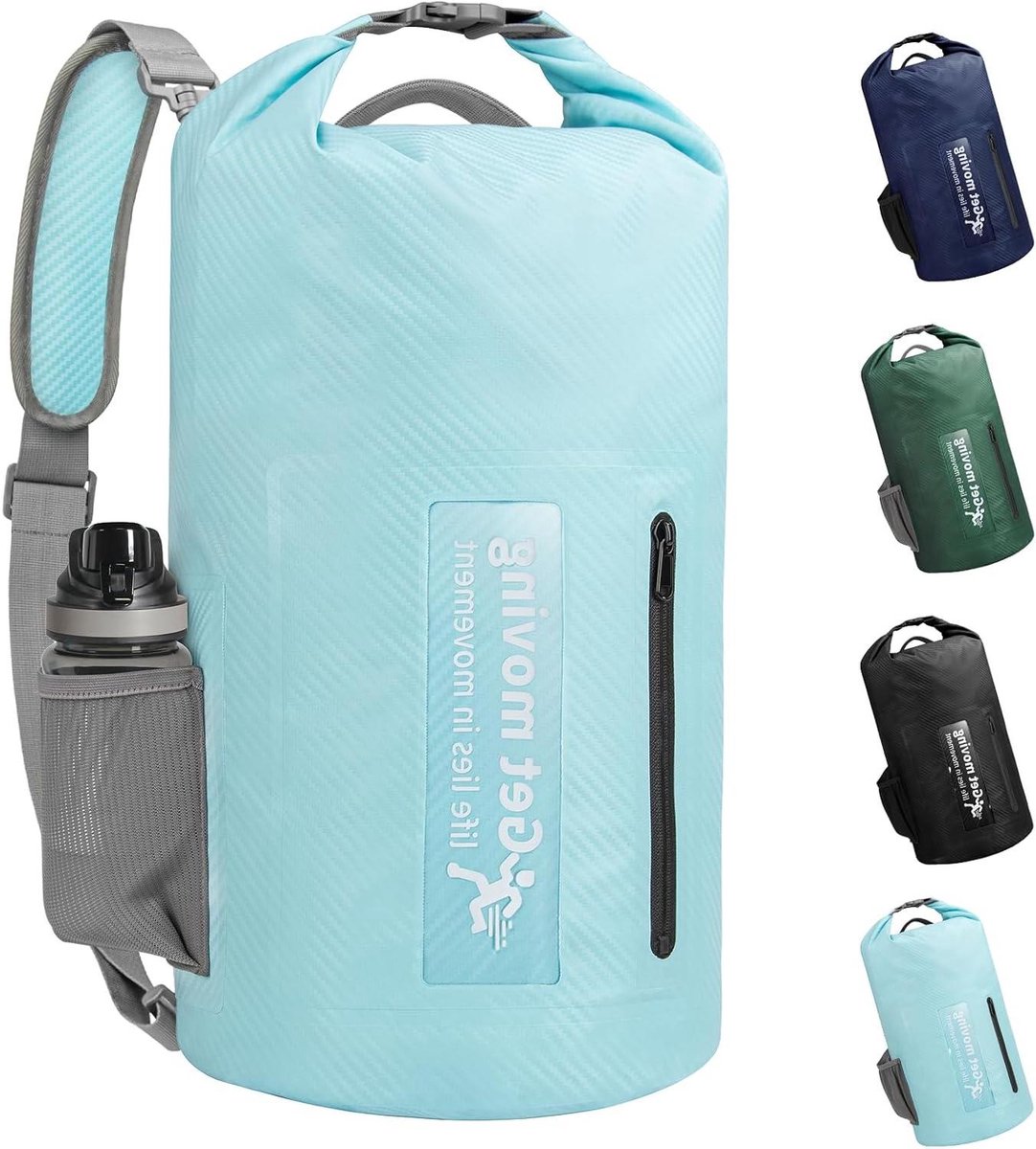Waterdichte dry bag 10 l - Lichtblauw