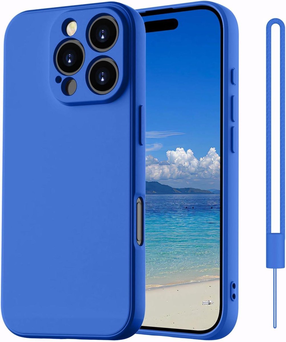 Allecto Plus - Siliconen telefoonhoes voor Pro klein - Blauw - Beschermhoes met zachte afwerking