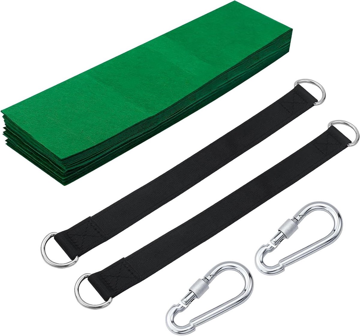 Hammock Attachment Set 2 Pcs Tree Swing Strap Swing Nylon Portable Swing Kit Tear-Resistant Suspension Hanging Tree Swing Chair Hammock Shelf by JRSHIRLEYLTD