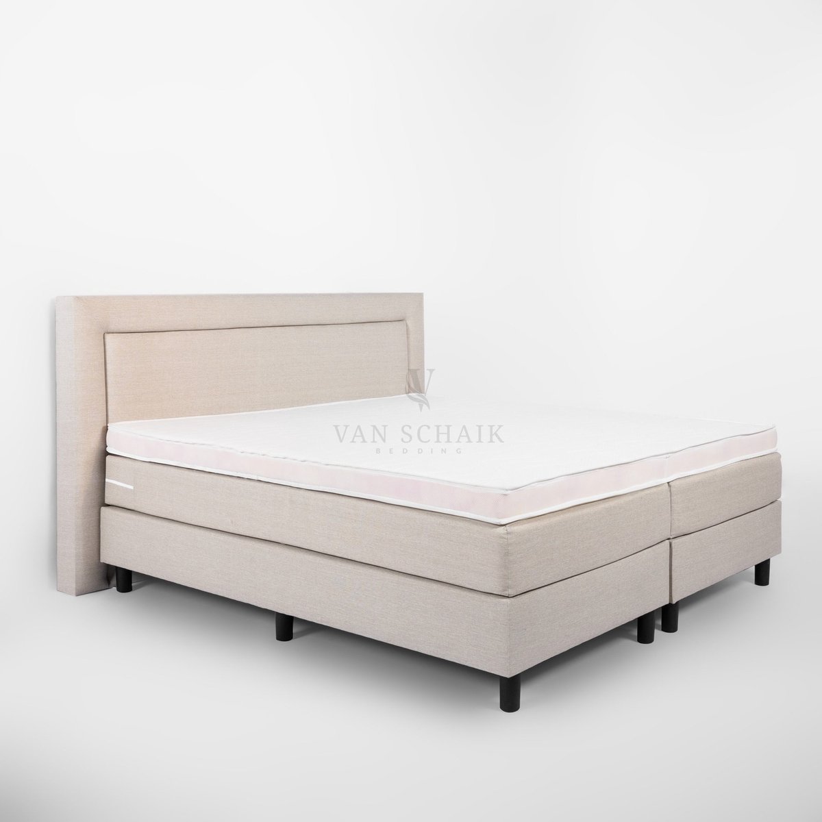 Boxspring Kader 130x220 - van Schaik Bedding - Incl Pocket matrassen & HR55 Topper