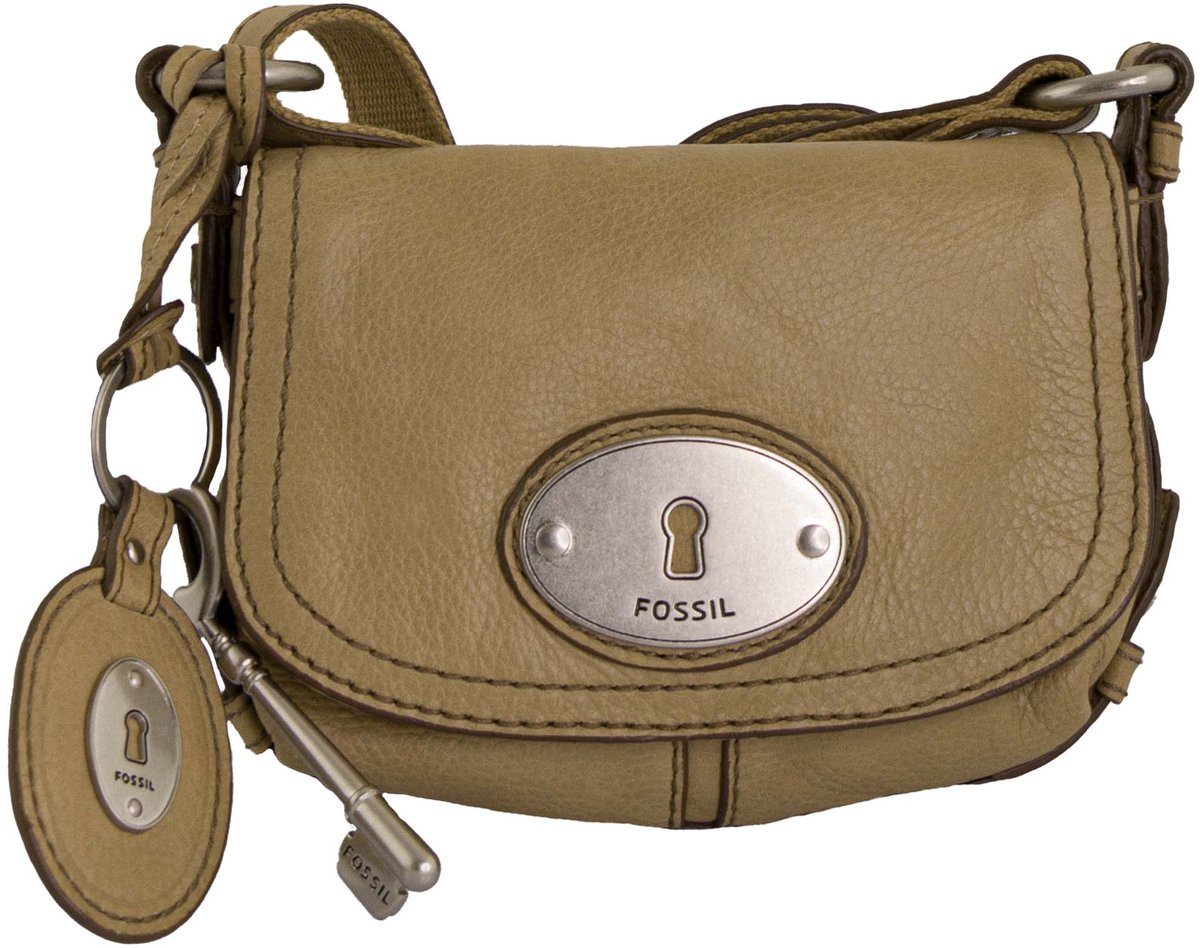 Dameshandtas Fossil Schoudertas Maddox Small Flap Camel Brown - UNI