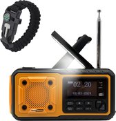 NoodNieuws Noodpakket – DAB+ Noodradio 5000mAh + Survivalarmband 5-in1