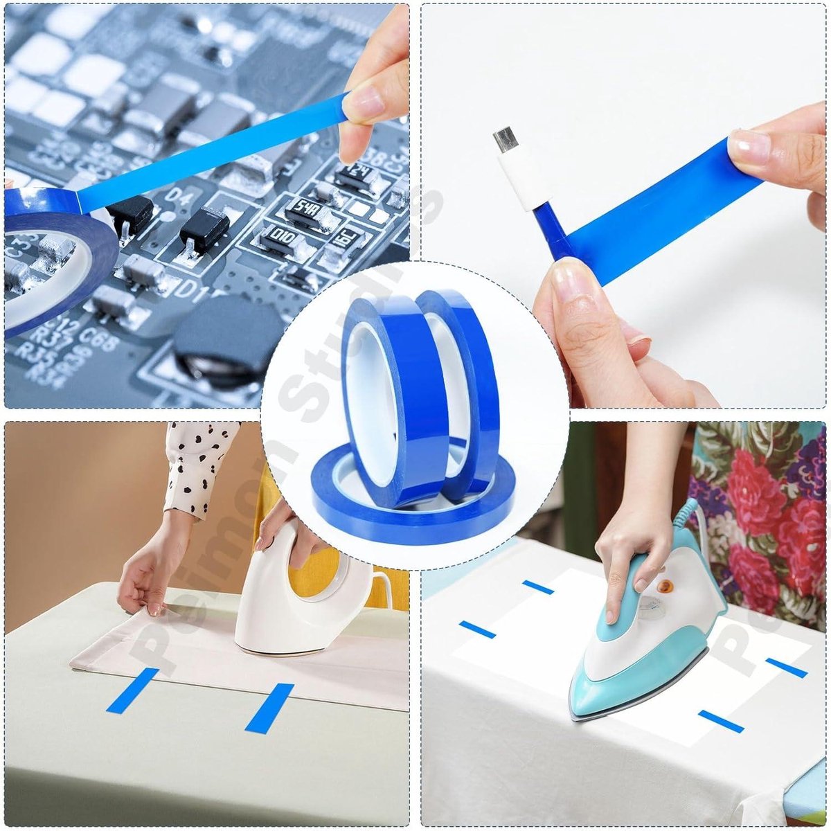 60UM PET Blue Polyester Tape mit Silikon kleber für Hoch temperatur maskierung A