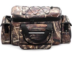 Waterdichte Schoudertas Vistas – Grote Capaciteit Hengeltas met Meerdere Vakken – Oxford Outdoor Tackle Bag – Handtas of Crossbody voor Vissen, Kamperen, Jacht – 50x30x25cm