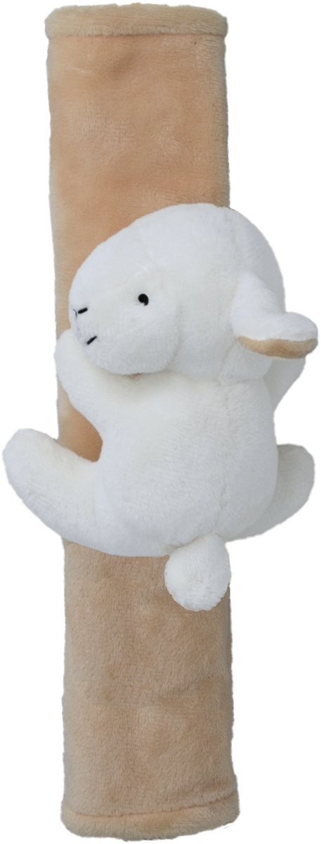 Gordelhoes kind - Lammetje gordelbeschermer kind - gordelhoezen voor auto en autostoel - 27cm x 6 cm van Merkloos — afbeelding 3