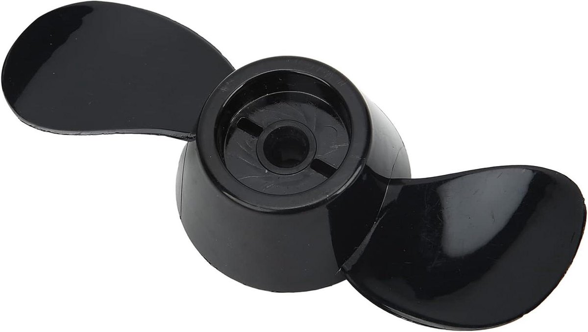Allecto Plus - Propeller Upgrade voor Elektrische Buitenboordmotoren - Zwarte Plastic 2-blad Vervangingspropeller - Geschikt voor 12V 24V Motoren