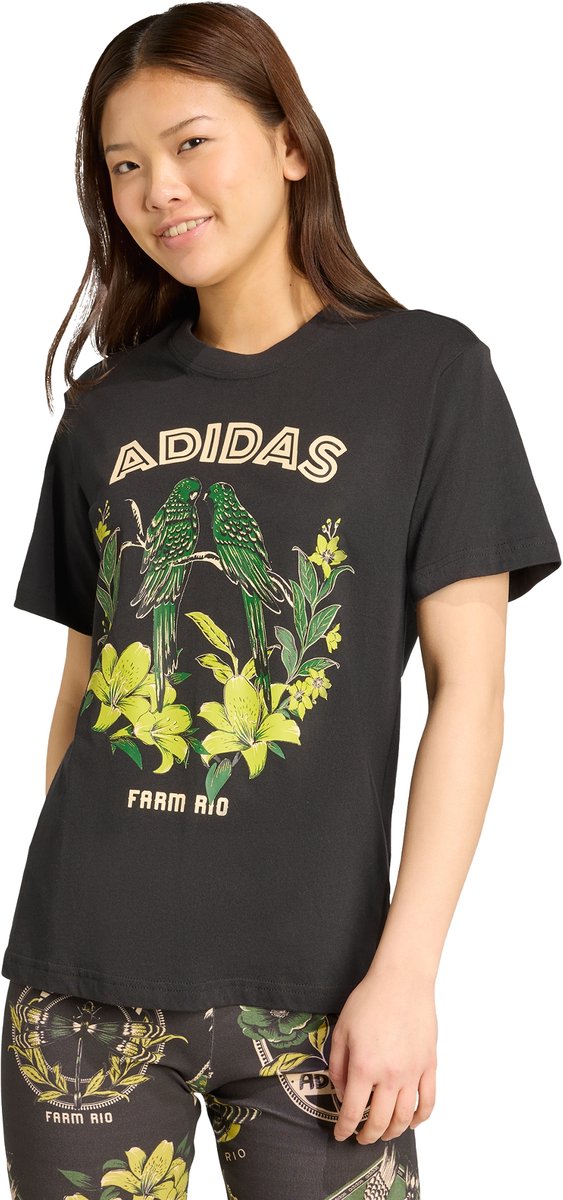 adidas Sportswear adidas X FARM Graphic T-shirt 2 Dames Zwart