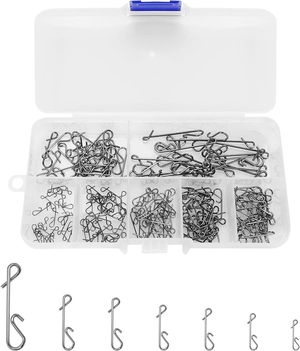 Allecto Plus - Kabelverbinders voor vissen - No-Knot verbindingsstuk - 140 stuks - Visaccessoires - Vislijn - Zeevissen - 7 maten