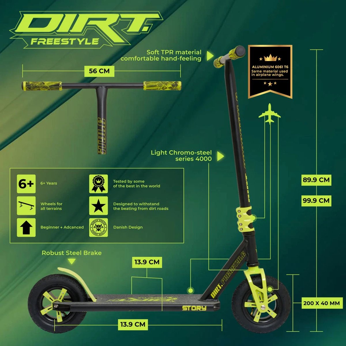 Story Dirt Freestyle Step Black / Yellow