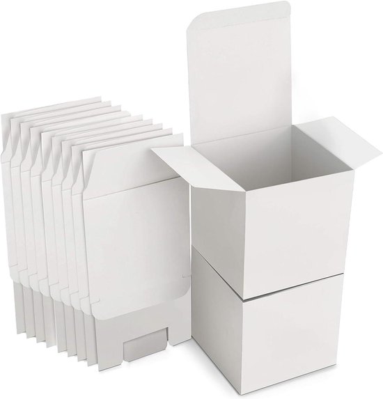 50 stuks geschenkdozen kraftpapier, kartonnen dozen