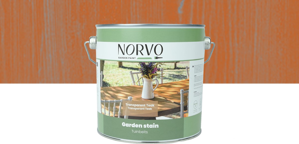 Wovar Norvo| Blokhut & Tuinhuis beits | Teak (transparant) 2,5L Zijdeglans