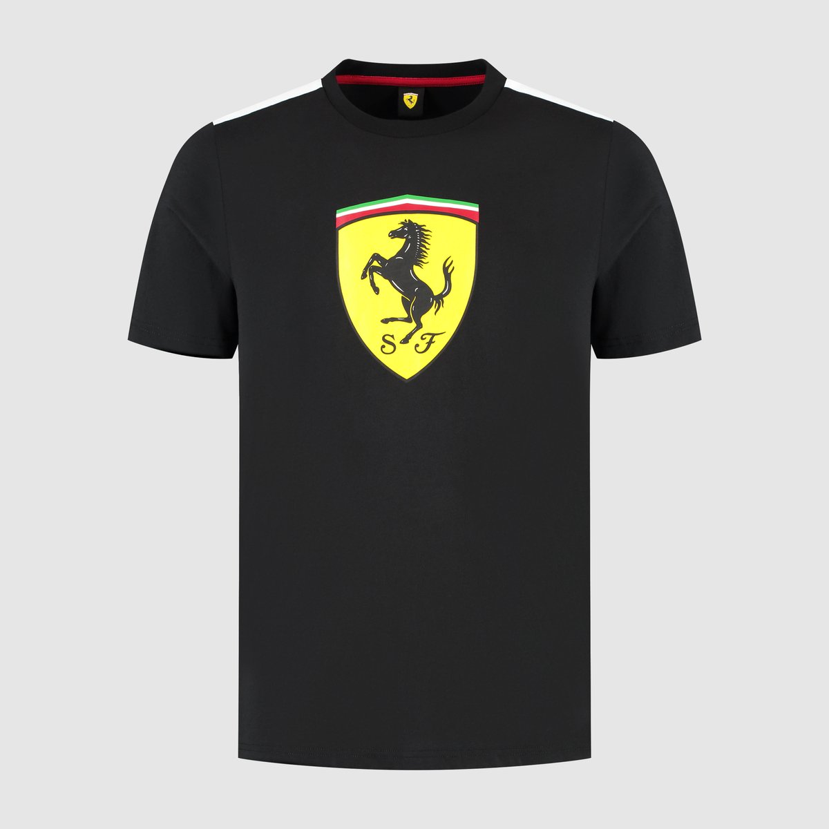 Ferrari Logo T-shirt 2025 Lewis Hamilton Charles LeClerc Zwart